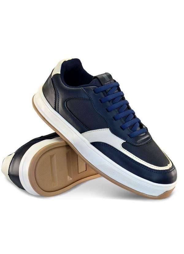 Polo Wear - Tênis Masculino Casual Street Polo Wear Azul Escuro Azul Escuro