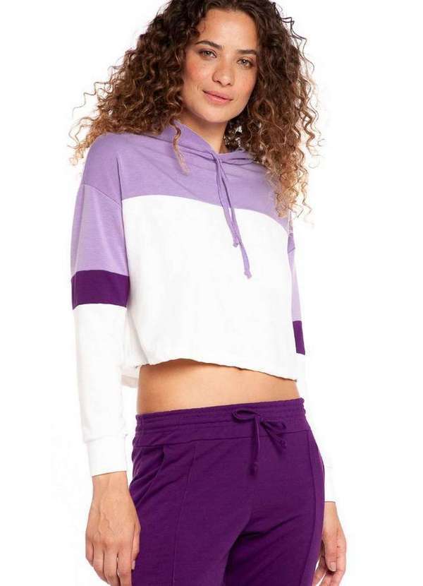 Polo Wear - Blusa Feminina Recorte Polo Wear Roxo Escuro Roxo Escuro
