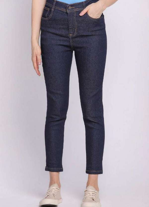 Polo Wear - Calça Feminina Jeans Cigarrete Básica Polo Wear Jeans Escuro Jeans Escuro