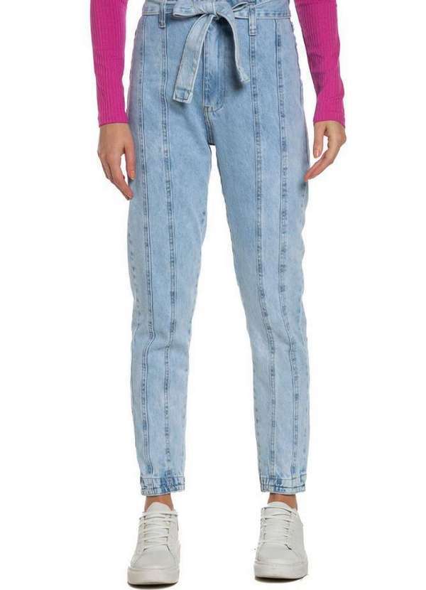 Polo Wear - Calça Feminina Jeans Mom Lisa Polo Wear Jeans Médio Jeans Médio