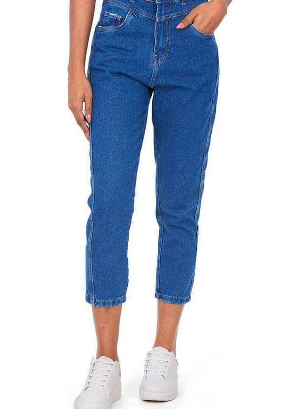 Polo Wear - Calça Feminina Jeans Pala Frente Polo Wear Jeans Escuro Jeans Escuro