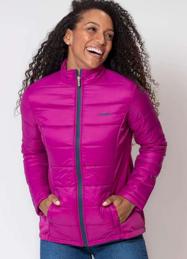 Polo Wear - Jaqueta Feminina Nylon Bordada Polo Wear Roxo Médio Roxo Médio