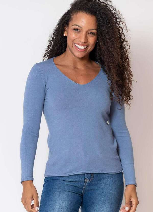 Polo Wear - Sueter Tricot Feminino Manga Longa Polo Wear Sortido Sortido