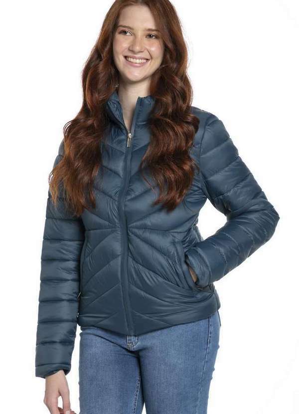 Polo Wear - Jaqueta Feminina Puffer Confort Polo Wear Azul Escuro Azul Escuro