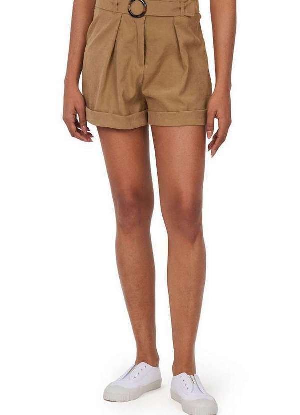 Polo Wear - Short Feminino Cinto Polo Wear Verde Médio Verde Médio