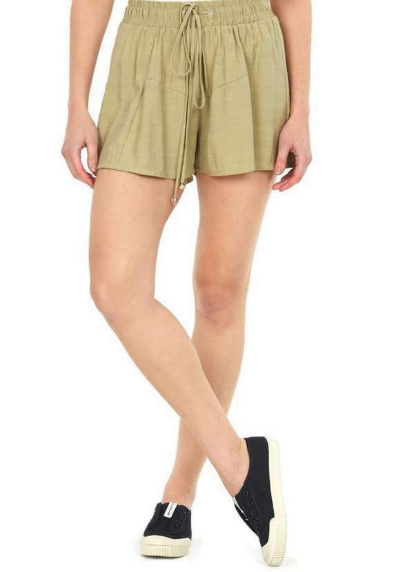 Polo Wear - Short Femininoviscose Polo Wear Verde Médio Verde Médio