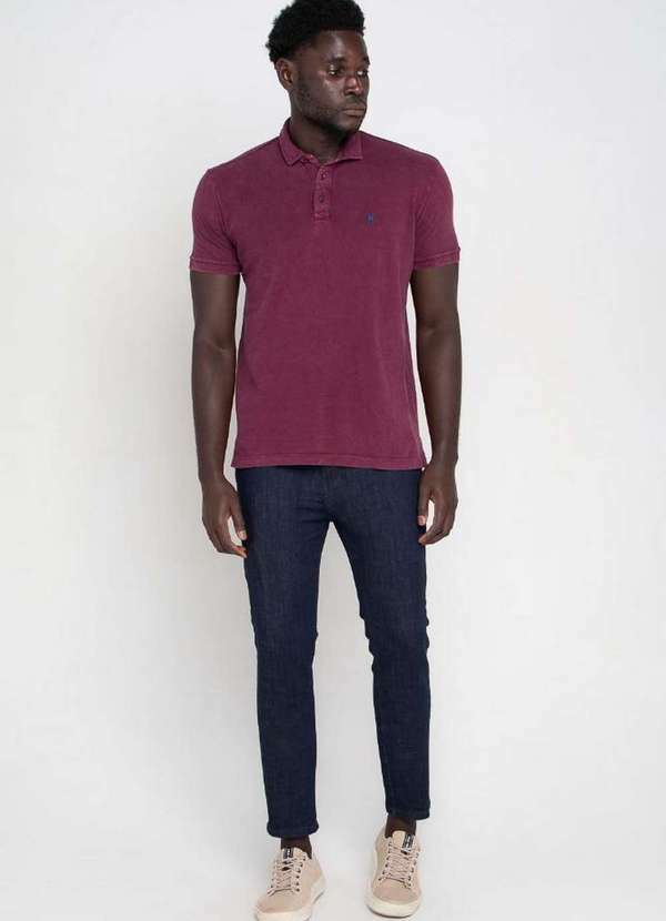 Polo Wear - Calça Masculina Jeans Denim Trapézio Polo Wear Jeans Escuro Jeans Escuro