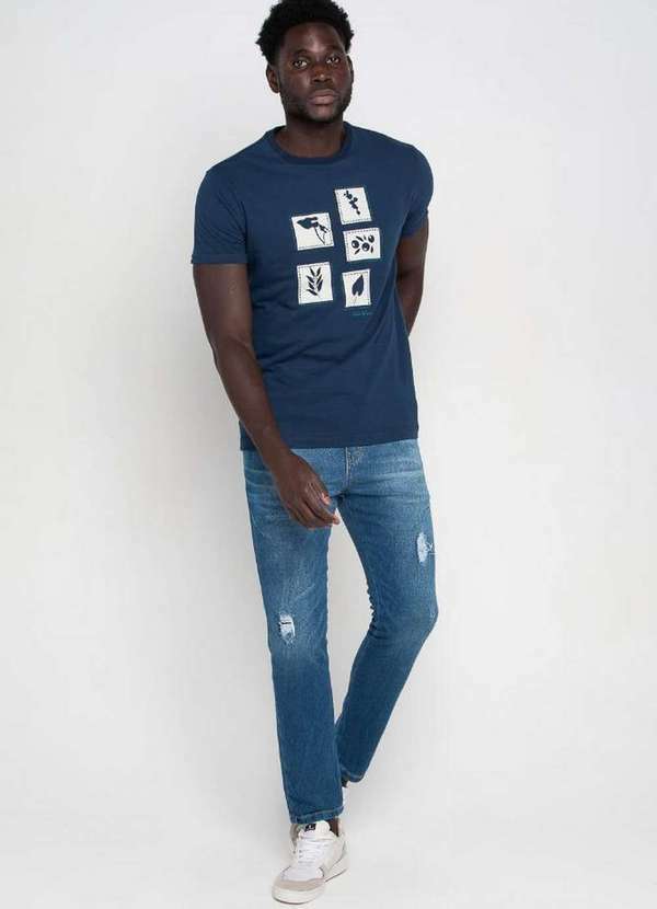 Polo Wear - Calça Masculina Jeans Jogger Runner Polo Wear Jeans Médio Jeans Médio