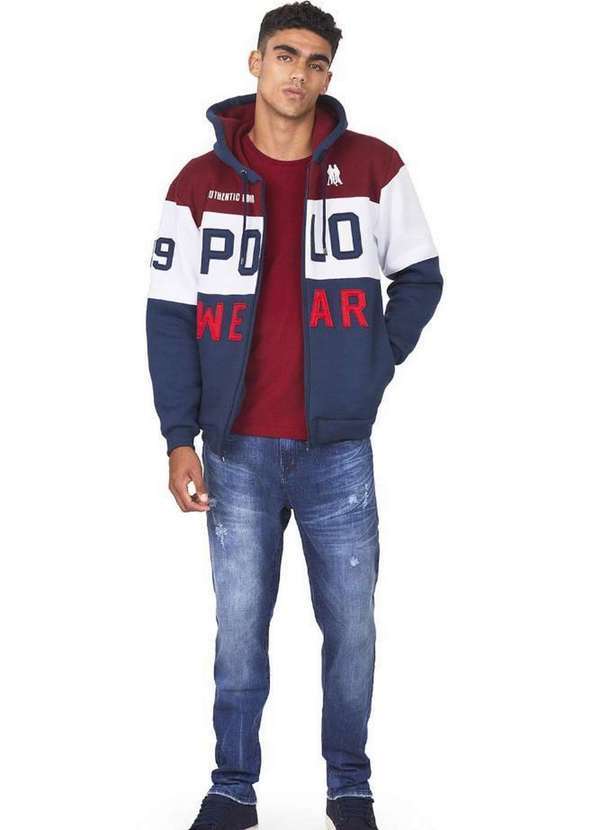 Polo Wear - Calça Masculina Jeans Skinny Top Polo Wear Jeans Médio Jeans Médio