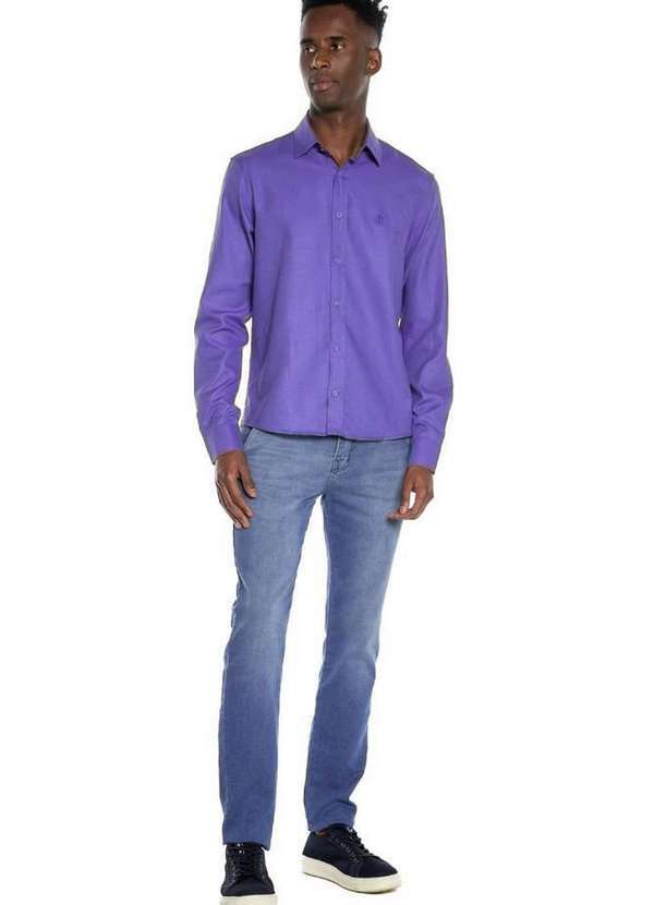 Polo Wear - Calça Masculina Jeans Slim Confort Polo Wear Jeans Médio Jeans Médio