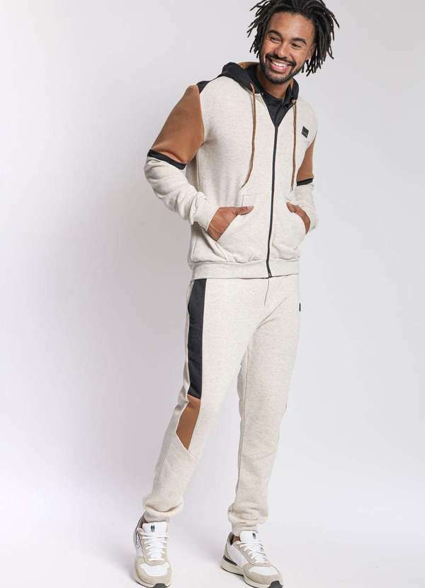 Polo Wear - Calça Masculina Moletom Polo Wear Off White Off White