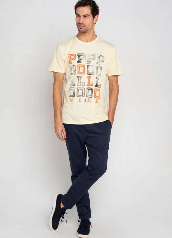 Polo Wear - Calça Masculina Sarja Jogger Andrews Polo Wear Marinho Marinho