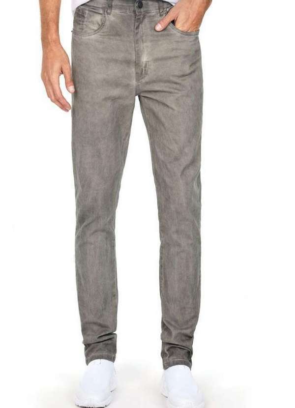 Polo Wear - Calça Masculina Sarja Regular Polo Wear Cinza Claro Cinza Claro