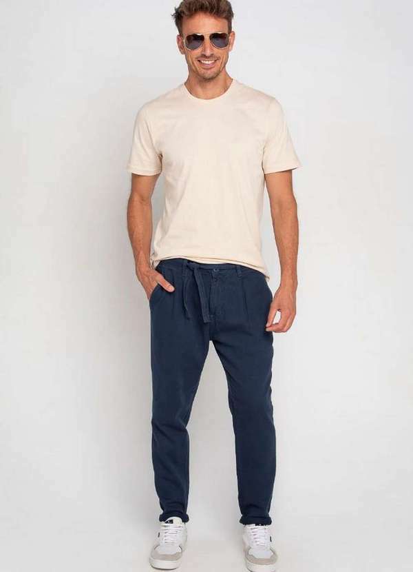 Polo Wear - Calça Masculina Sarja Rock Carrot Polo Wear Azul Escuro Azul Escuro