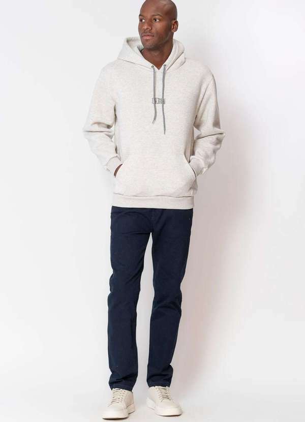 Polo Wear - Calça Masculina Sarja Slim Polo Wear Azul Escuro Azul Escuro