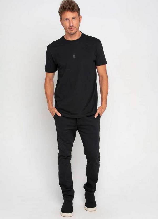 Polo Wear - Calça Masculina Sarja Slim Senna Polo Wear Preto Preto