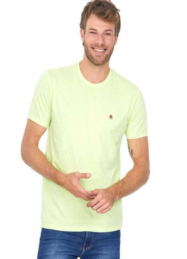 Polo Wear - Camiseta Masculina Bordado Bordo Polo Wear Verde Claro Verde Claro