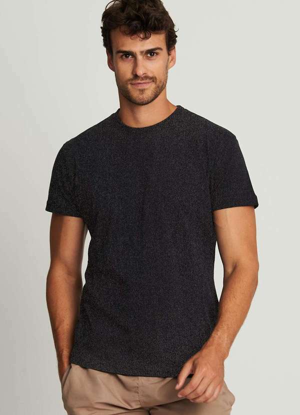 Polo Wear - Camiseta Masculina Logo Bordado Polo Wear Preto Preto