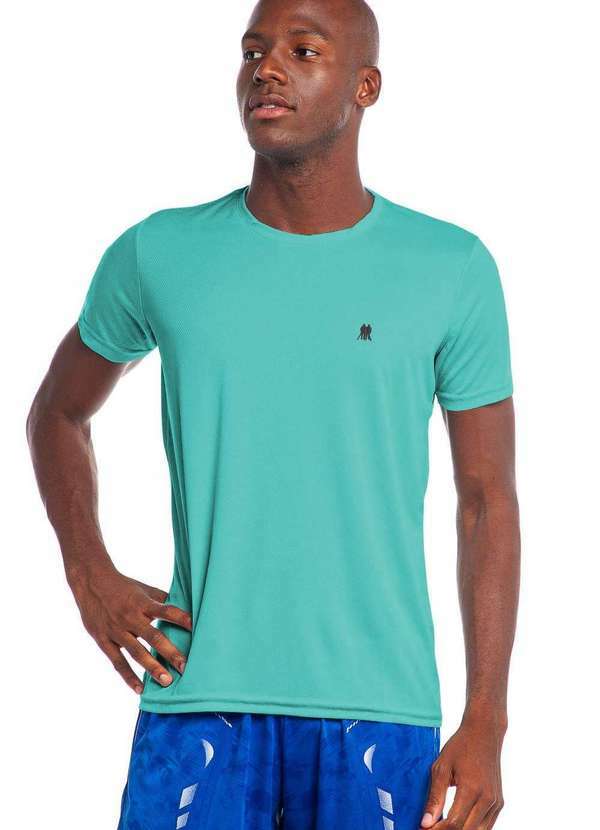 Polo Wear - Camiseta Masculina Pw Sports Lisa Polo Wear Verde Médio Verde Médio