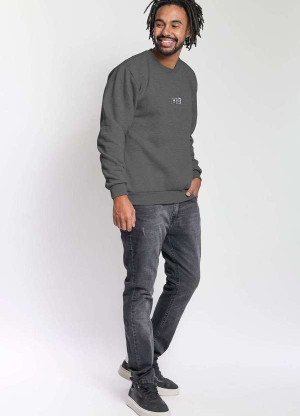 Polo Wear Blusa Moletom Cinza Masculina Blusa Masculina Moletom