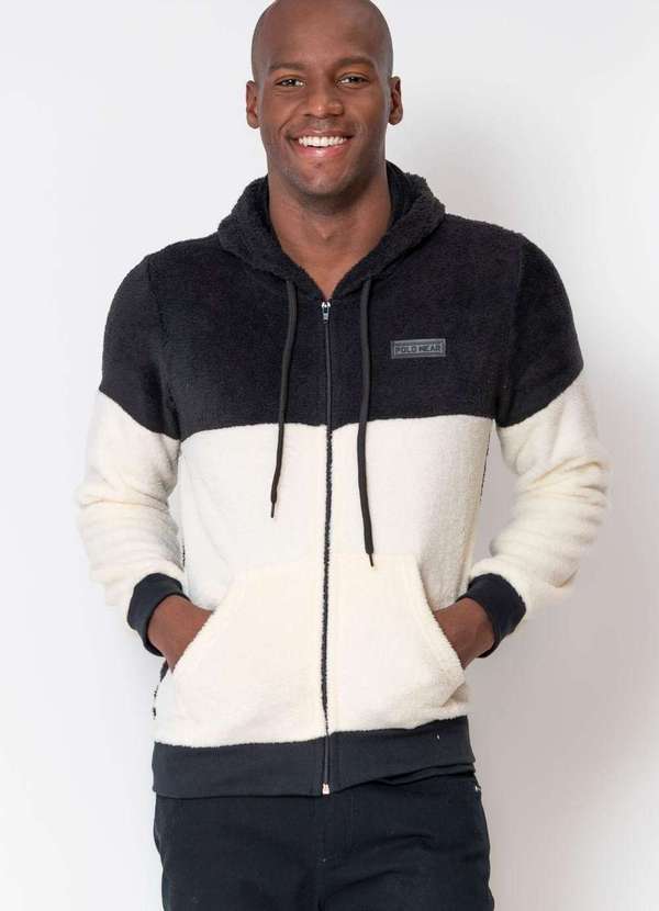 Polo Wear - Blusa Moletom Masculina Carneirinho Polo Wear Preto Preto