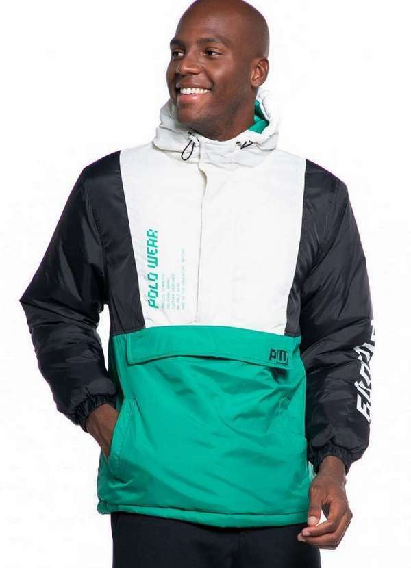 Polo Wear - Jaqueta Masculina Nylon Metasports Polo Wear Verde Médio Verde Médio