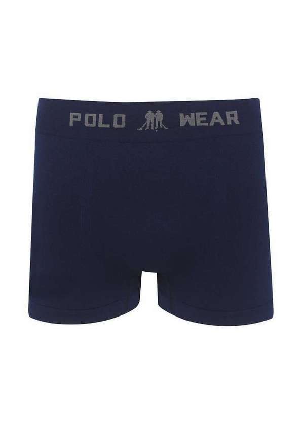 Polo Wear - Cueca Boxer Masculina Básica Polo Wear Azul Escuro Azul Escuro