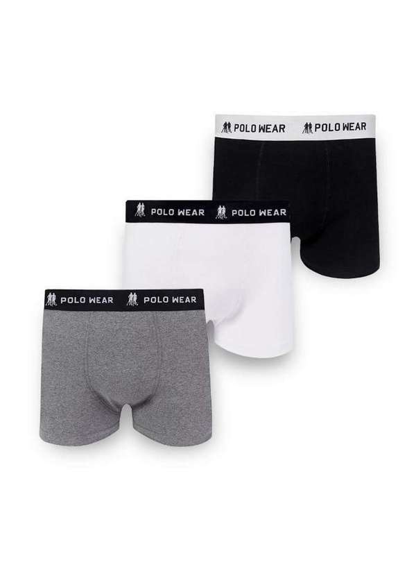 Polo Wear - Kit 3 Cuecas Boxer Masculinas Polo Wear Sortido Sortido