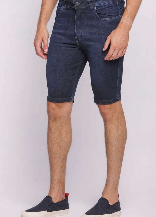 Polo Wear - Bermuda Masculina Jeans Slim Joy Polo Wear Jeans Escuro Jeans Escuro