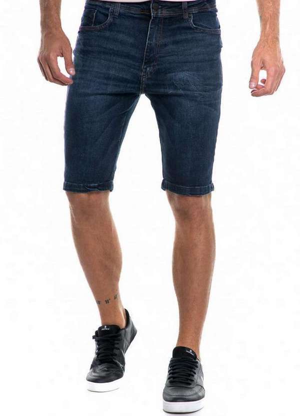 Polo Wear - Bermuda Masculina Jeans Slim Shadown Polo Wear Jeans Escuro Jeans Escuro