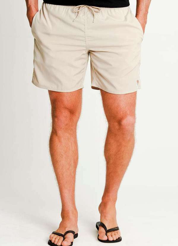 Polo Wear - Short Vôlei Masculino Básico Liso Polo Wear Off White Off White