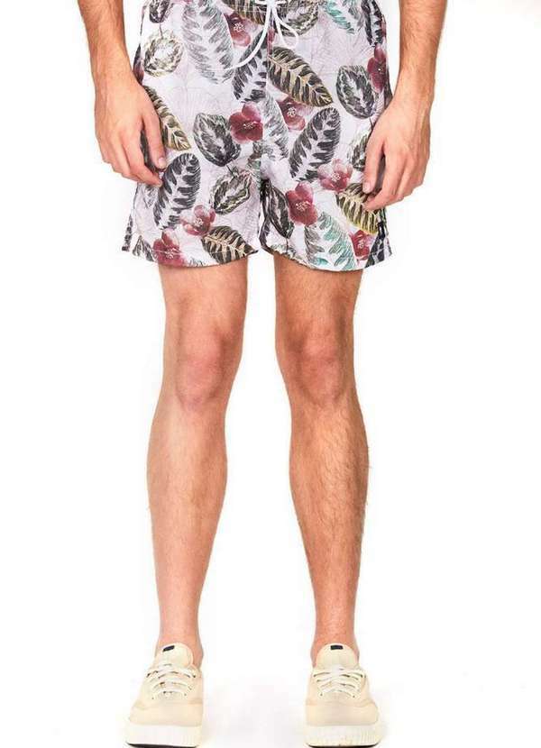 Polo Wear - Short Vôlei Masculino Oxfordine Nature Polo Wear Branco Branco