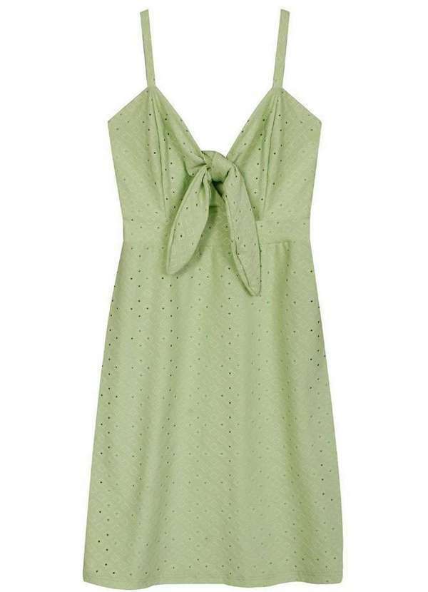 Polo Wear - Vestido Infantil Malha Amarração Polo Wear Verde Claro Verde Claro