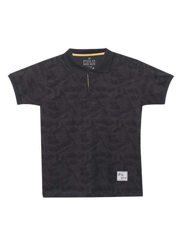 Polo Wear - Polo Masculina Infantil Blessed Polo Wear Cinza Escuro Cinza Escuro