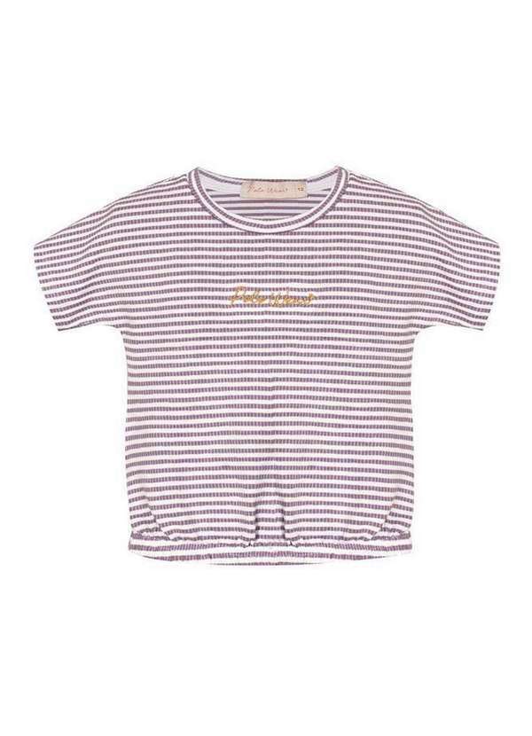 Polo Wear - Blusa Feminina Infantil Elástico na Barra Polo Wear Roxo Médio Roxo Médio