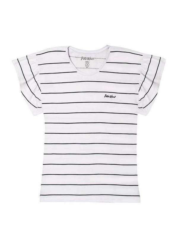 Polo Wear - Blusa Feminina Infantil Nautical Polo Wear Branco Branco