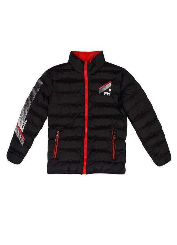 Polo Wear - Jaqueta Masculina Infantil Nylon Metasports Polo Wear Preto Preto
