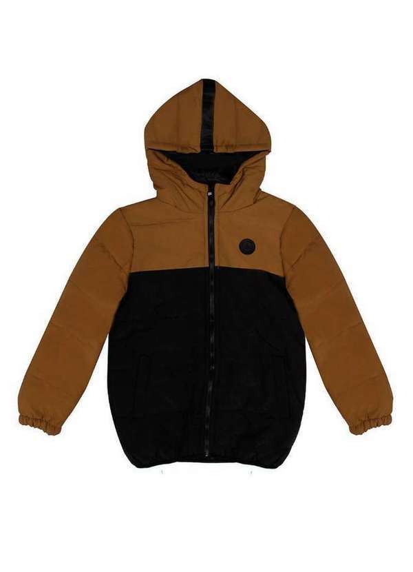 Polo Wear - Jaqueta Masculina Puffer Infantil Polo Wear Bege Escuro Bege Escuro