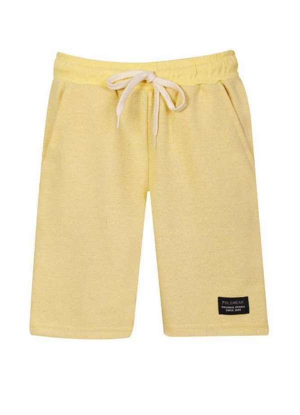Polo Wear - Bermuda Masculina Infantil Celebrate Polo Wear Amarelo Médio Amarelo Médio