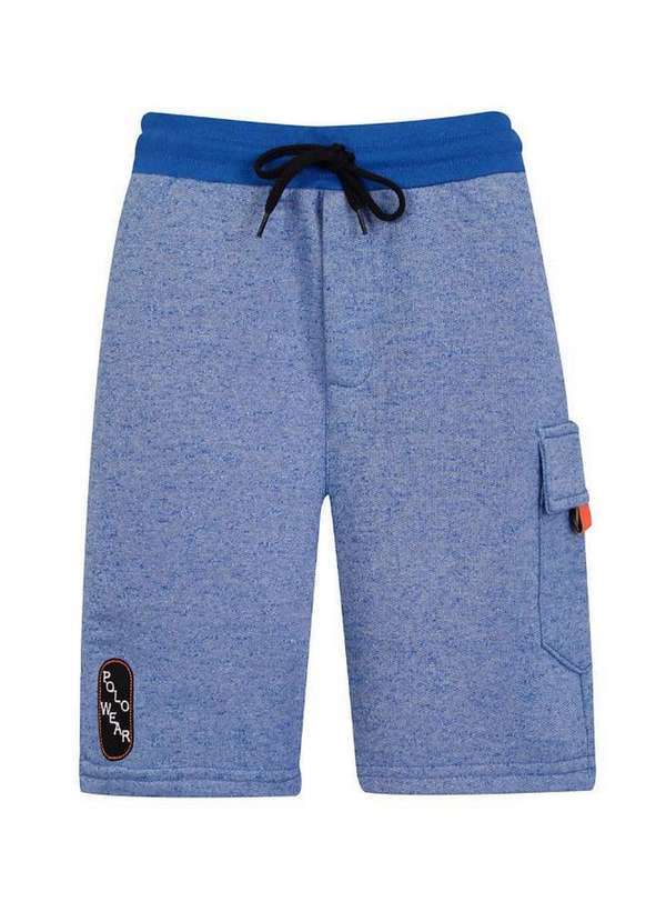 Polo Wear - Bermuda Masculina Infantil Happiness Polo Wear Azul Médio Azul Médio