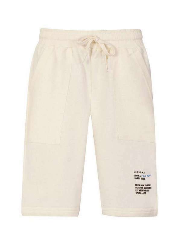 Polo Wear - Bermuda Masculina Infantil Moletom Polo Wear Off White Off White