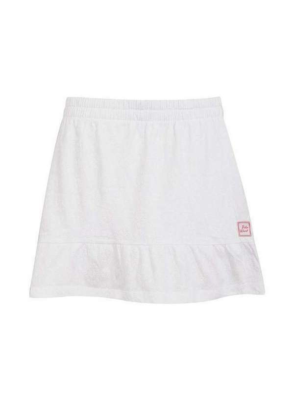 Polo Wear - Saia Feminina Infantil Puffing Celebrate Polo Wear Branco Branco
