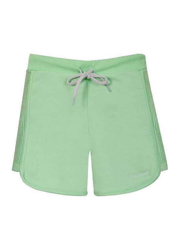 Polo Wear - Short Feminino Infantil Happiness Polo Wear Verde Médio Verde Médio