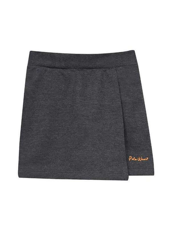 Polo Wear - Short Saia Feminino Infantil Blessed Polo Wear Mescla Escuro Mescla Escuro