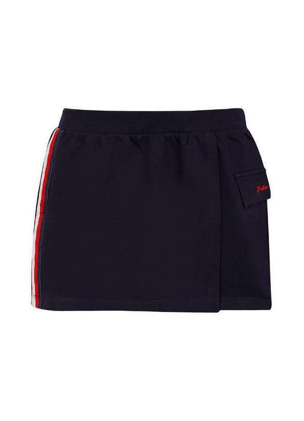 Polo Wear - Short Saia Infantil Malha Nautical Polo Wear Azul Escuro Azul Escuro
