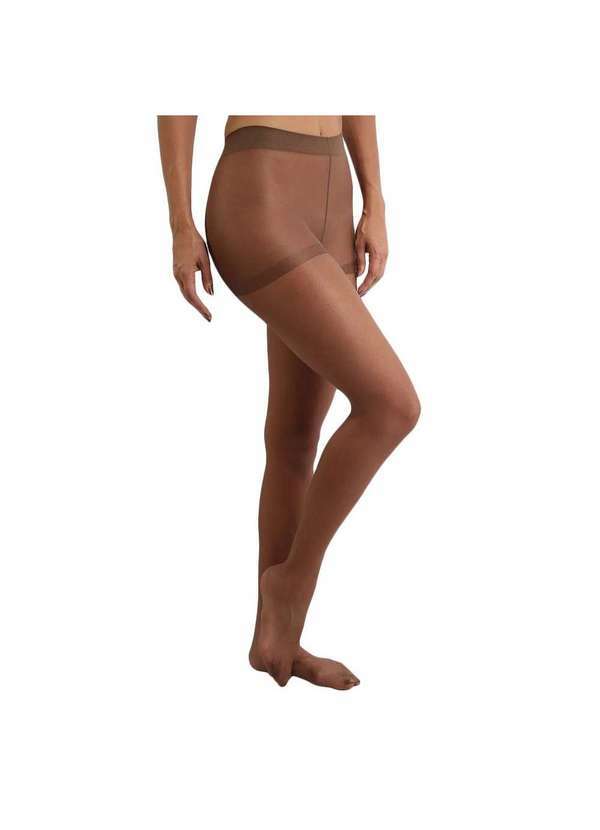 Selene - Kit 4 Meias Calças Selene Clássica Fio 15 Feminina Marrom 5