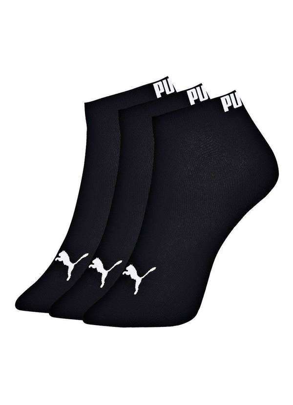 Kit pares de Meias Puma Sapatilha Esportiva Feminina Preto