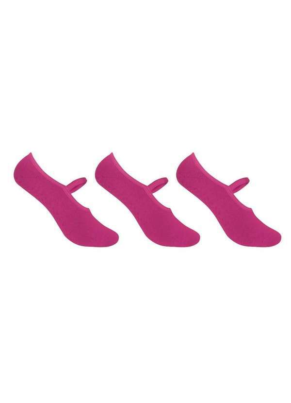 Selene - Kit 3 pares de Meias Selene Sapatilha Pilates Feminino Rosa