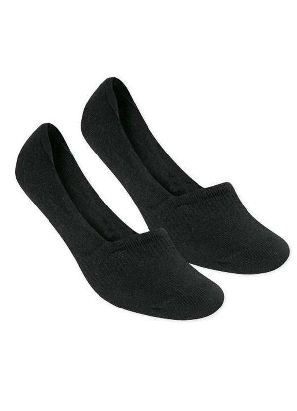 Selene - Kit 6 pares de Meia Selene Sapatilha Invisível Feminino Preto 3