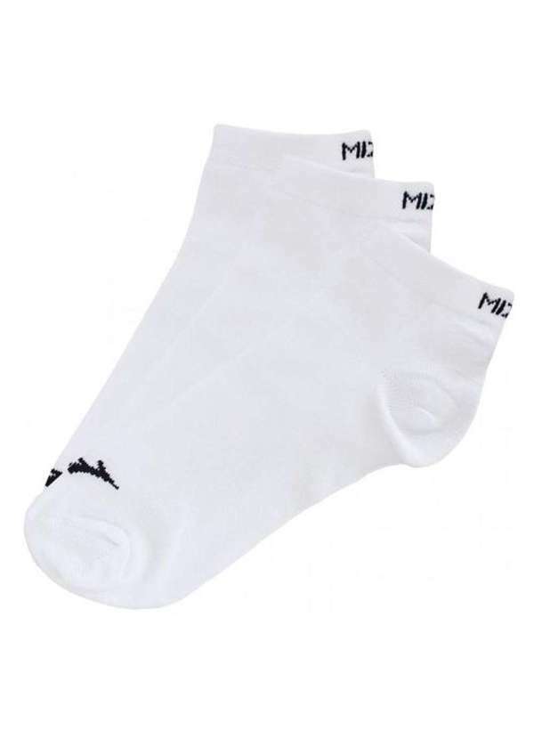 Mizuno - Kit de Meias Mizuno 3x1 Cano Curto Nara Branco